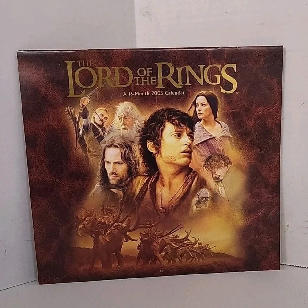 Lord of‎ the Rings 2005 Wall Calendar-16 Month Calender